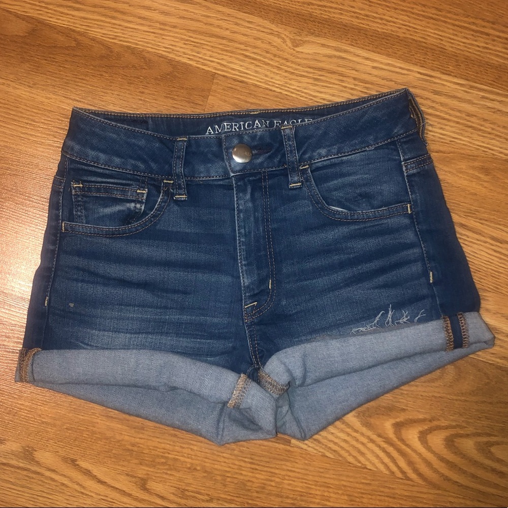 American Eagle Outfiters Dark Blue Jean Shorts
